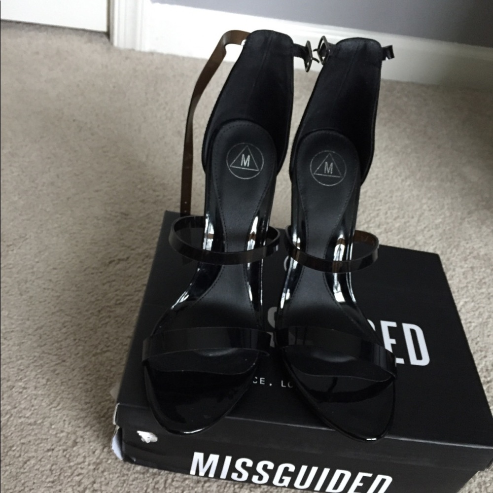 Black missguided heels